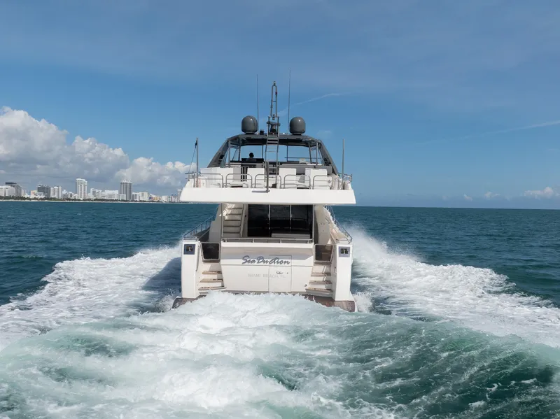 Slide: The Image of Astondoa 80 GLX yacht cruising on open sea, 2016 model. - 6