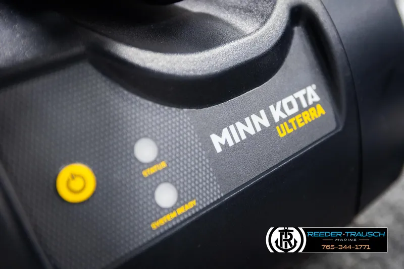 Slide: The Image of Minn Kota Ulterra control panel on 2022 Crestliner 1850 Fishhawk boat. - 42