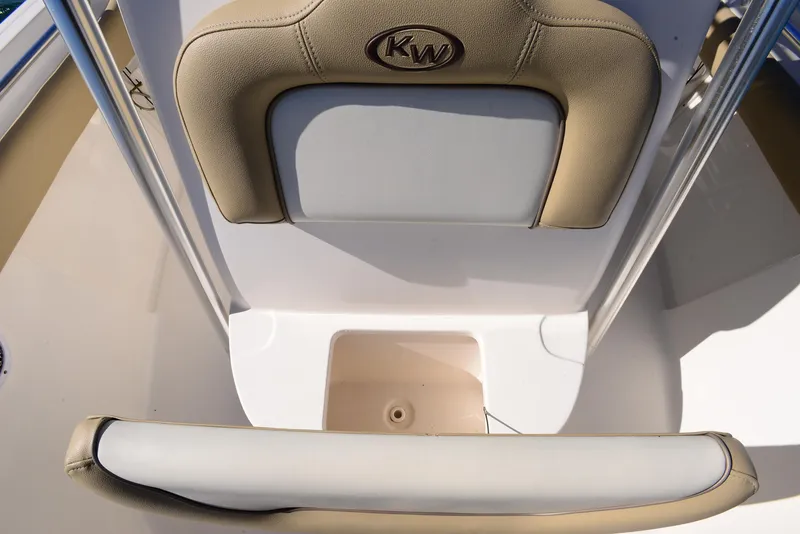 Slide: The Image of 2020 Key West 219 FS boat seat and storage compartment. - 10