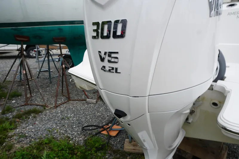 Slide: The Image of 2024 Pursuit S 248 Sport boat with Yamaha 300 V6 4.2L engine. - 8