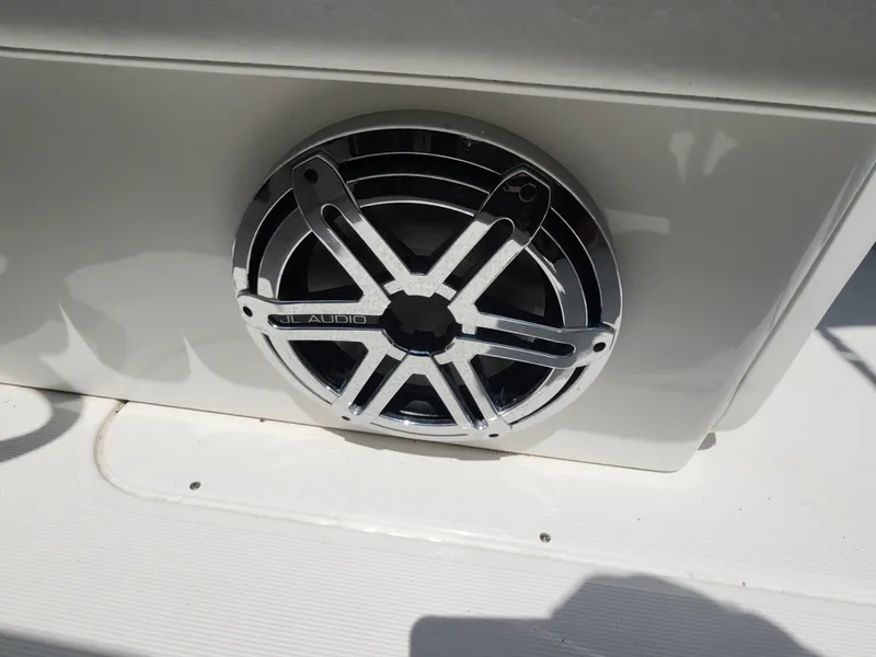 Slide: The Image of Speaker on 2020 Formula 310 Sun Sport boat, featuring JL Audio system. - 24