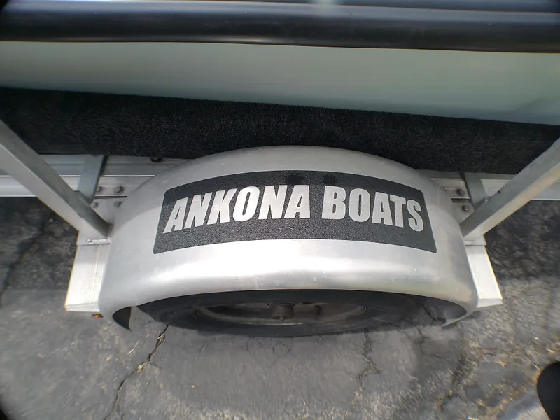 Slide: The Image of Ankona Boats logo on a 2016 Copperhead trailer fender. - 8