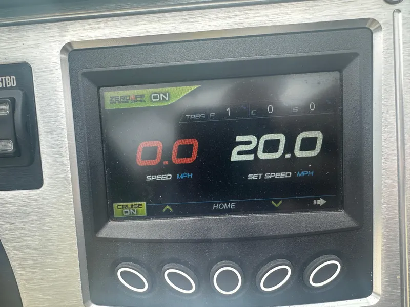 Slide: The Image of Dashboard of a 2018 MasterCraft NXT22 boat showing speed settings. - 4