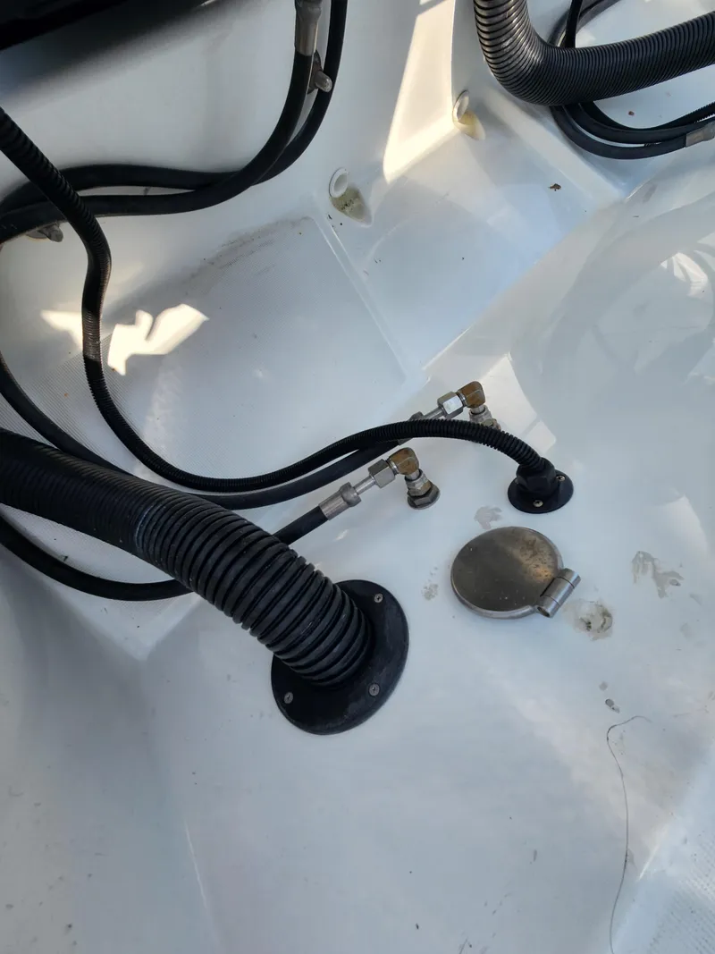 Slide: The Image of 2023 Beneteau GT32 boat wiring and fittings detail. - 8