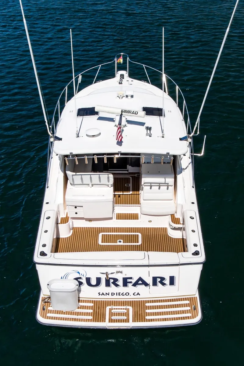 Slide: The Image of 2001 Tiara Yachts 3800, aerial view, docked in San Diego, CA. - 8