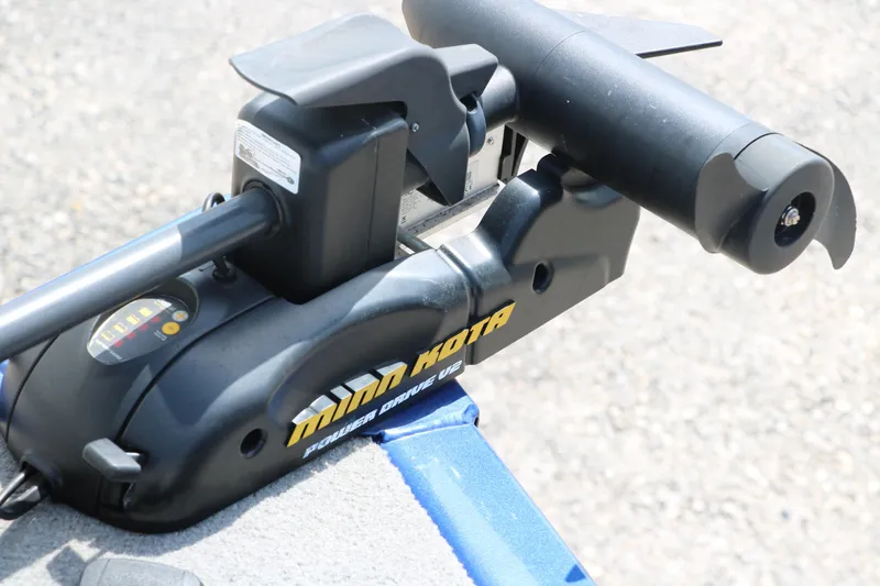 Slide: The Image of Minn Kota PowerDrive trolling motor on 2013 Tracker Pro V16 Guide WT boat. - 13