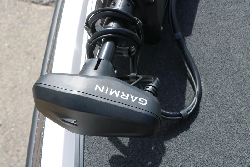 Slide: The Image of Garmin device on 2025 Vexus VXS 21 boat deck, close-up view. - 17