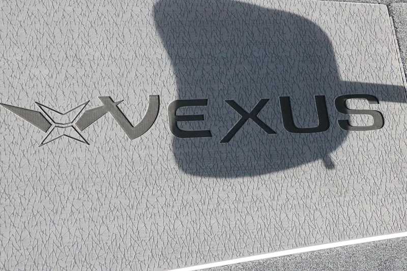 Slide: The Image of Vexus VXS 21 logo on textured surface, 2025 model. - 27