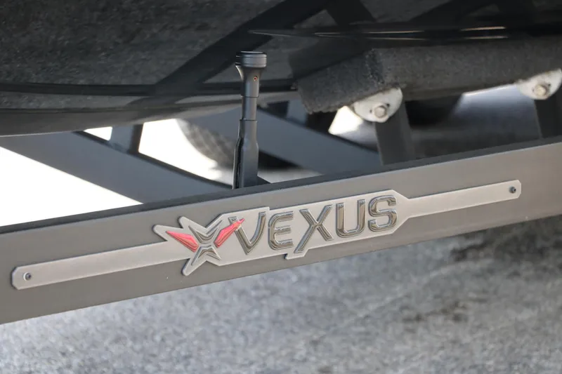 Slide: The Image of 2025 Vexus VXS 21 boat trailer with logo detail. - 5