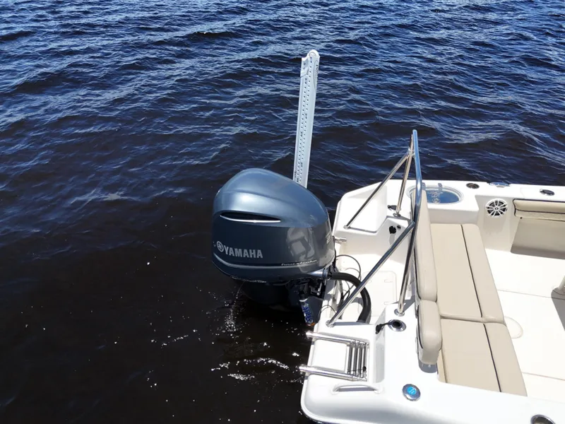 Slide: The Image of 2021 Carolina Skiff Sea Chaser 22 HFC with Yamaha outboard on water. - 24