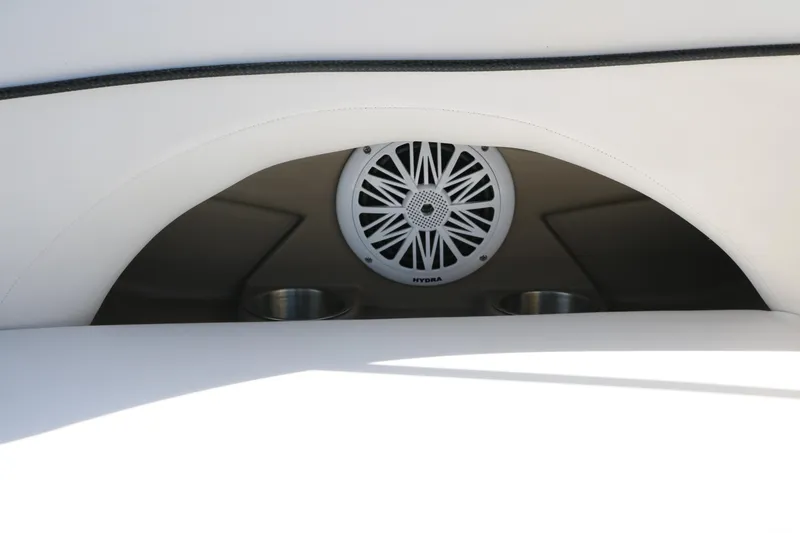 Slide: The Image of Speaker and cup holders on 2008 Four Winns 224 Funship boat interior. - 25