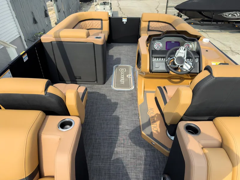 Slide: The Image of Godfrey Aquapatio 23'-25' Ultra Lounge Tritoon - 235 ULC 2026 - 61