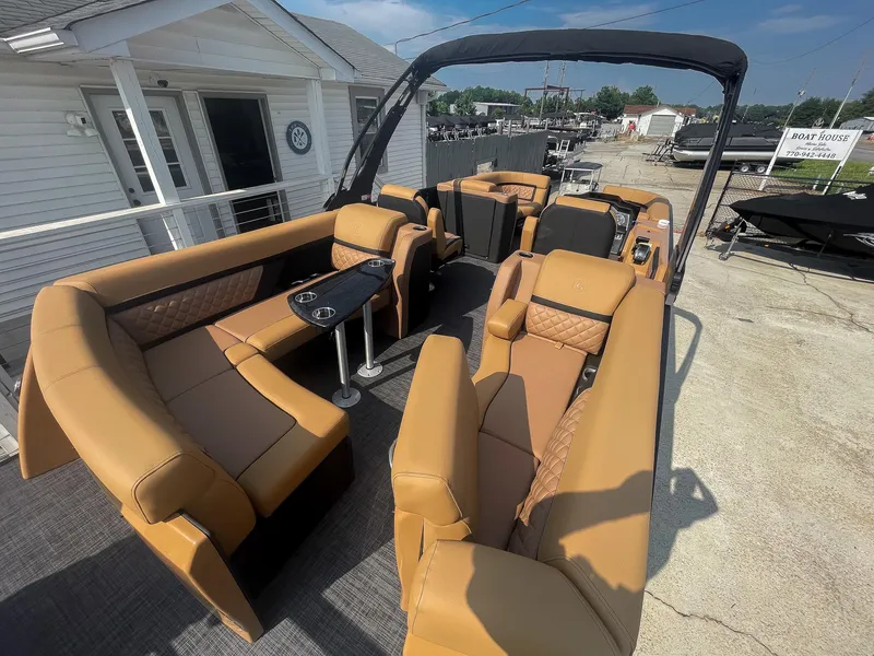 Slide: The Image of Godfrey Aquapatio 23'-25' Ultra Lounge Tritoon - 235 ULC 2026 - 64