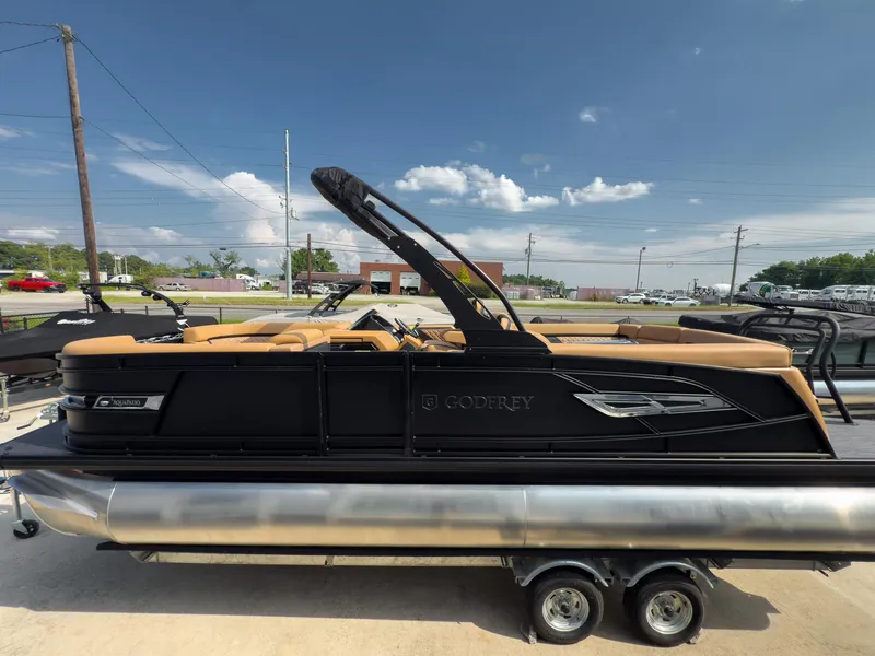 Slide: The Image of Godfrey Aquapatio 23'-25' Ultra Lounge Tritoon - 235 ULC 2026 - 71