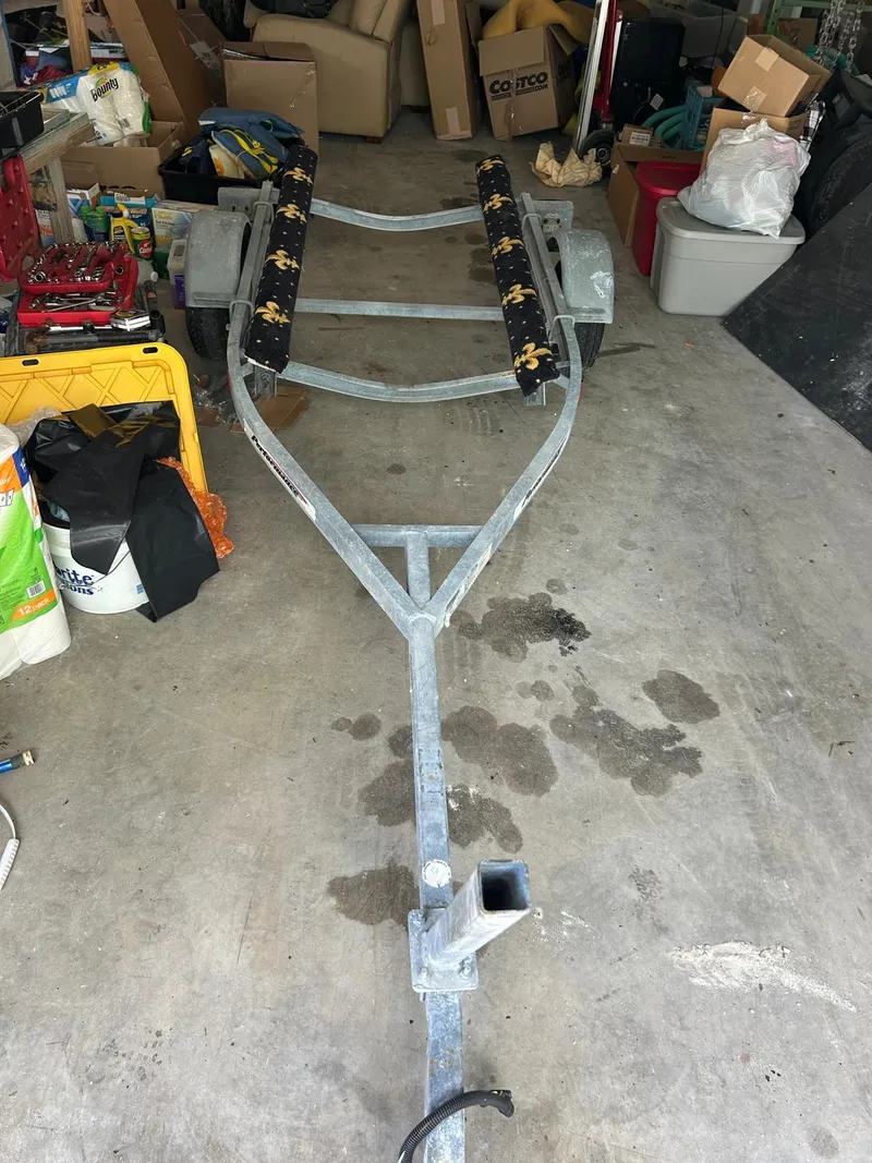 Slide: The Image of Trailer for 2017 Yamaha WaveRunner FZS in a cluttered garage. - 3