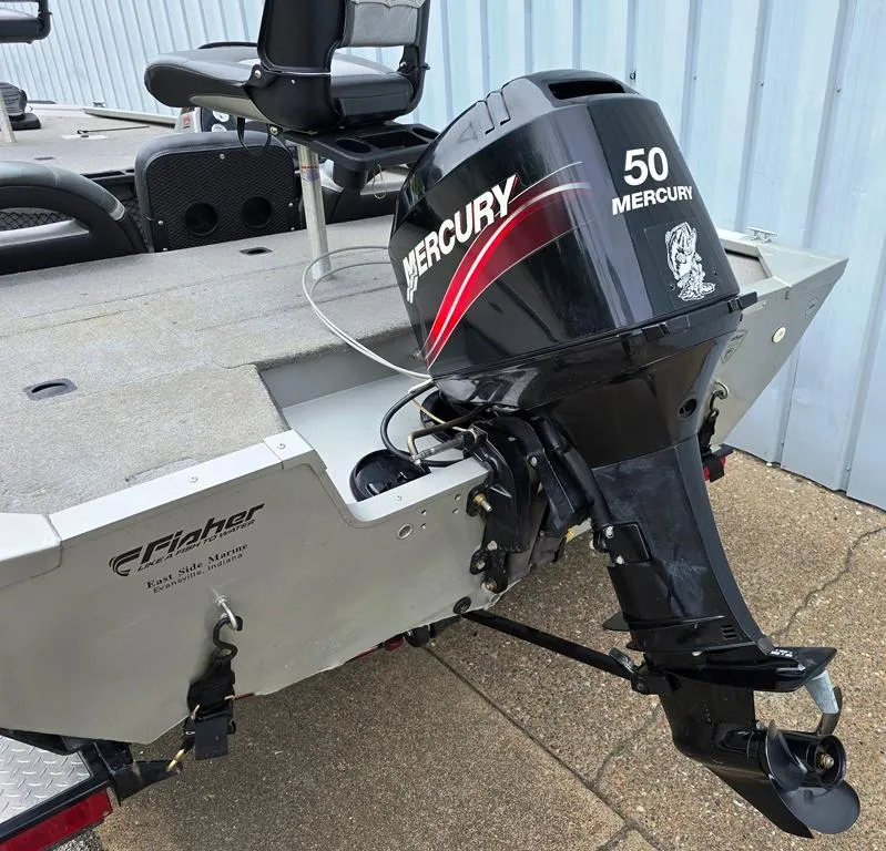Slide: The Image of 2007 Fisher Pro Hawk 170 boat with Mercury 50 outboard motor. - 12