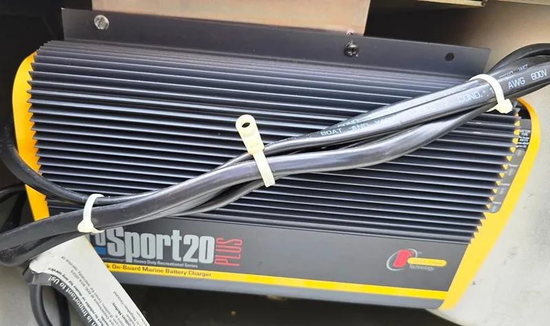 Slide: The Image of On-board marine battery charger, ProSport20 Plus, with cables, for Fisher Pro Hawk 170, 2007 model. - 16