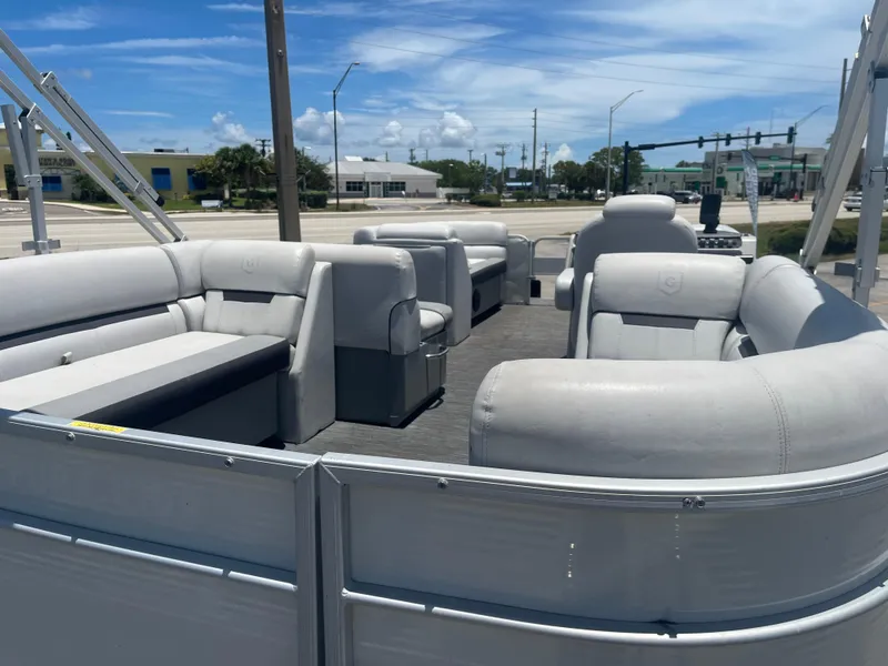 Slide: The Image of 2022 Godfrey SWEETWATER 2286 SFL pontoon boat with spacious seating and modern design. - 8