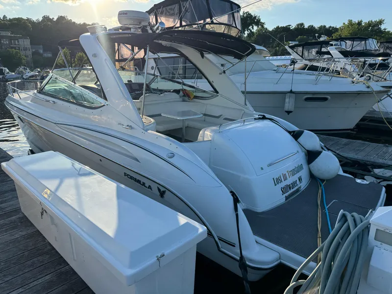 Slide: The Image of 2006 Formula 370 SS boat docked at marina, sunny day, Stillwater, MN. - 3