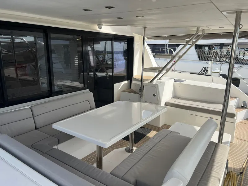 Slide: The Image of 2018 Leopard Power Cat Stern Stairs to Flybridge - 11