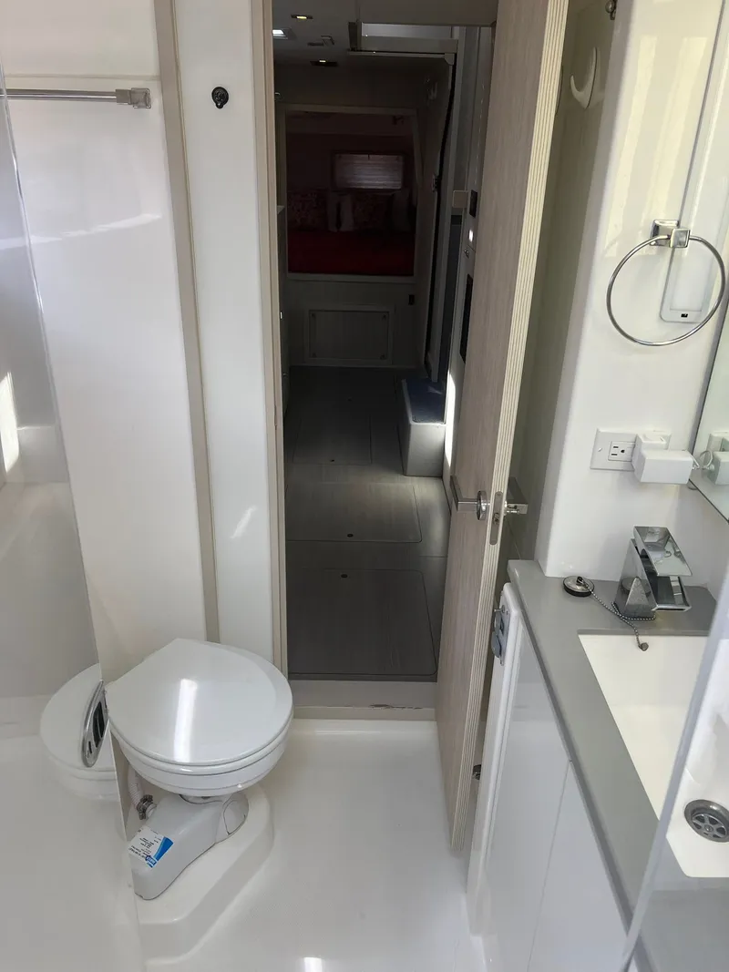 Slide: The Image of 2018 Leopard Power Cat Starboard Side Companionway - 42