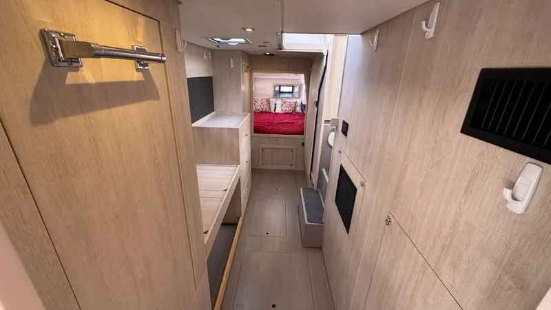 Slide: The Image of 2018 Leopard Power Cat Starboard Side Forward Head Storage - 47