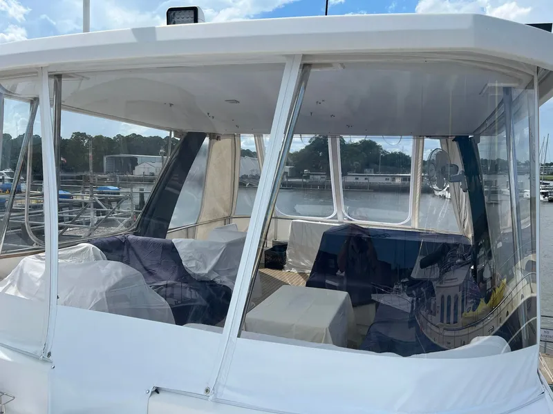 Slide: The Image of 2018 Leopard Power Cat Flybridge facing aft - 64