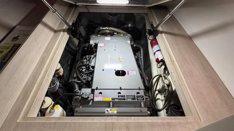 Slide: The Image of 2018 Leopard Power Cat Flybridge Settee Port - 65