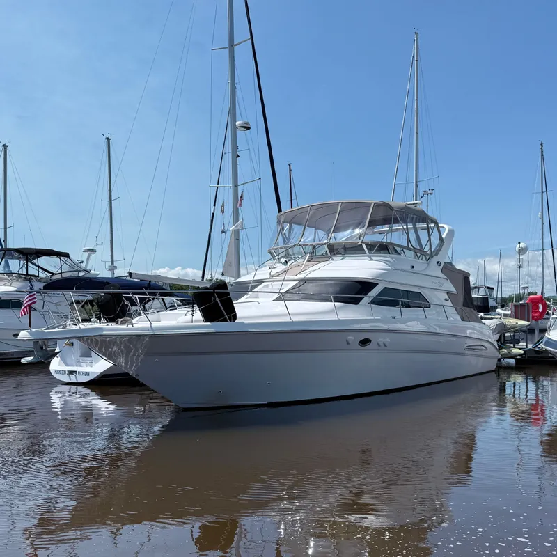 Slide: The Image of Sea Ray 450 Express Bridge 2002 - 2