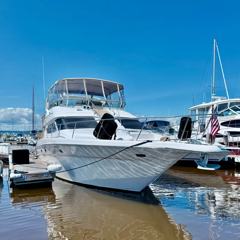 Slide: The Image of Sea Ray 450 Express Bridge 2002 - 3