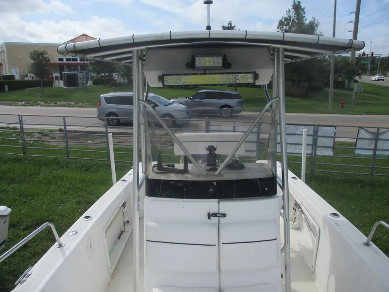 Slide: The Image of Century 2300 Center Console boat, 2000 model, with T-top and console view. - 8