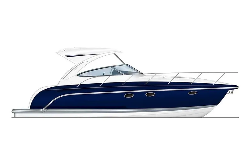 Slide: The Image of Manufacturer Provided Image: 2021 Formula 34 Performance Cruiser, side view, blue and white luxury boat. - 21
