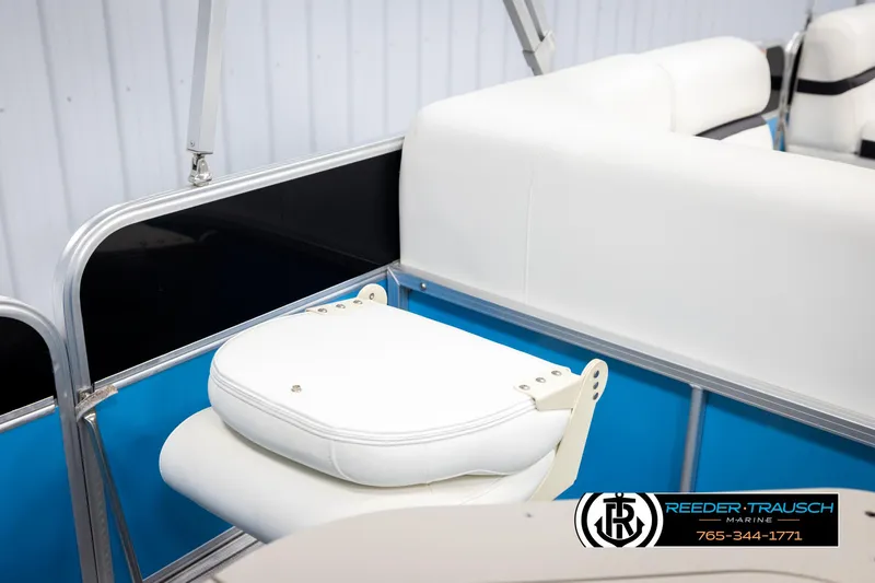 Slide: The Image of White seating on a 2020 Trifecta 20 RFC CS boat, featuring sleek design and comfort. - 27