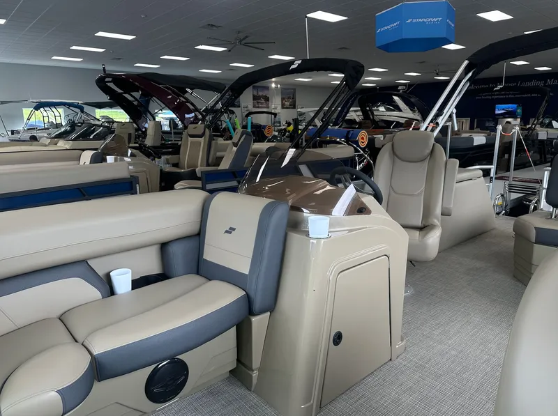 Slide: The Image of Interior view of a 2026 Starcraft EX 22 R boat. - 12