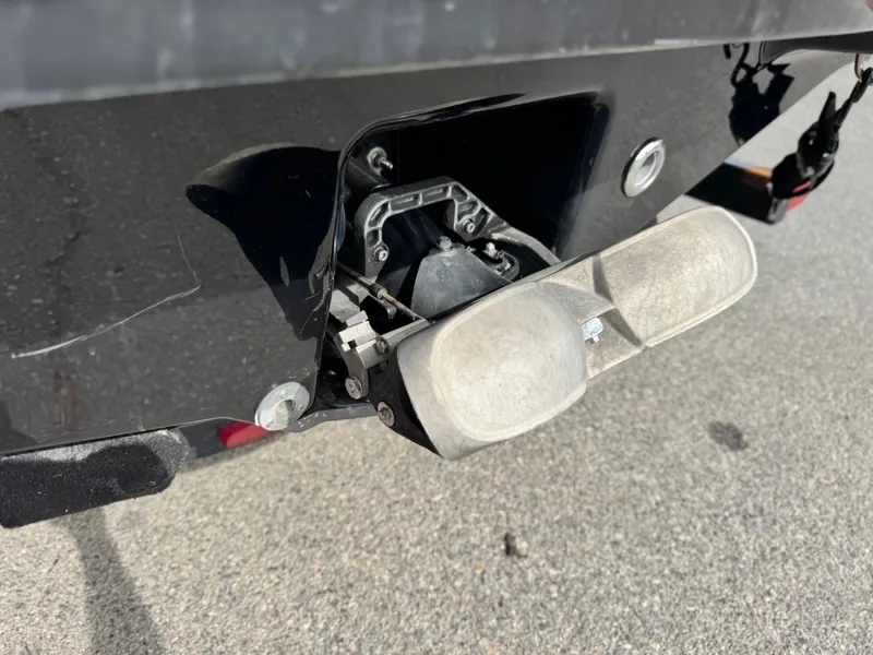 Slide: The Image of Close-up of a 2015 Chaparral Vortex 203 VRX boat's rear exhaust system. - 9