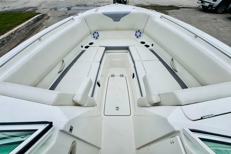 Slide: The Image of 2026 Sailfish 276 DC boat interior with spacious seating and modern design. - 18