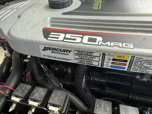 Slide: The Image of Engine of a 2013 Regal 3200 Bowrider with Mercury MerCruiser 350 MAG. - 27