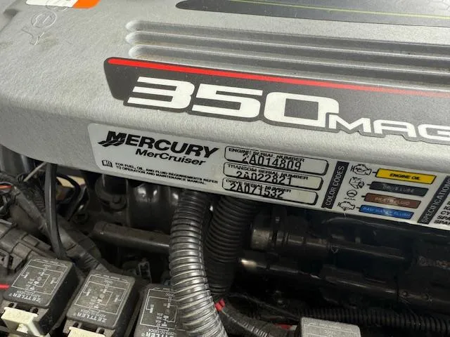 Slide: The Image of Mercury MerCruiser 350 MAG engine in a 2013 Regal 3200 Bowrider boat. - 28