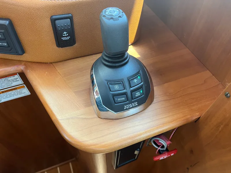 Slide: The Image of 2018 Sabre 48 "Legasea" Joystick Mounted on Dash In Lieu of Armrest - 27