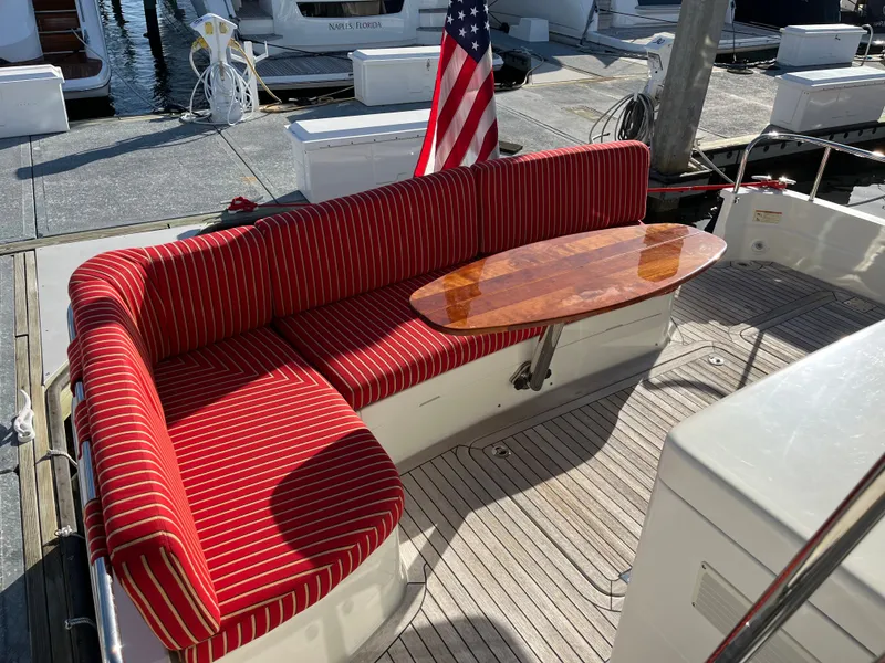 Slide: The Image of 2018 Sabre 48 "Legasea" Cockpit Seating - 57