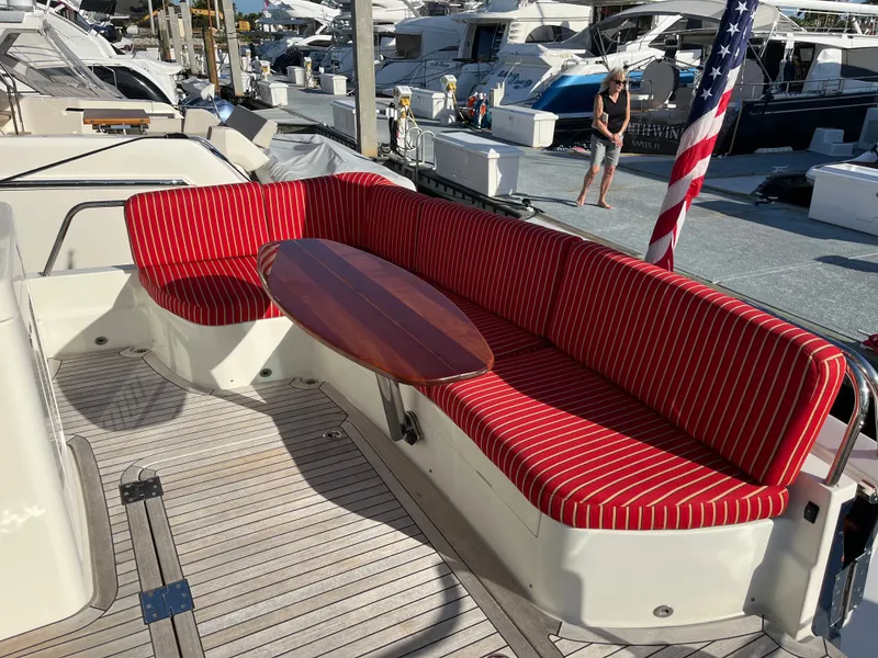 Slide: The Image of 2018 Sabre 48 "Legasea" Cockpit Seating - 58