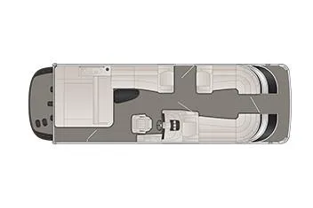 Slide: The Image of Manufacturer Provided Image: 2019 Bennington Q 25 QSBIO pontoon boat interior layout. - 12