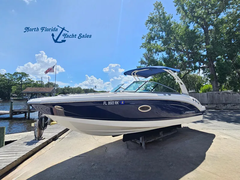 Slide: The Image of 2017 Chaparral 246 SSi boat at North Florida Yacht Sales dock. - 12