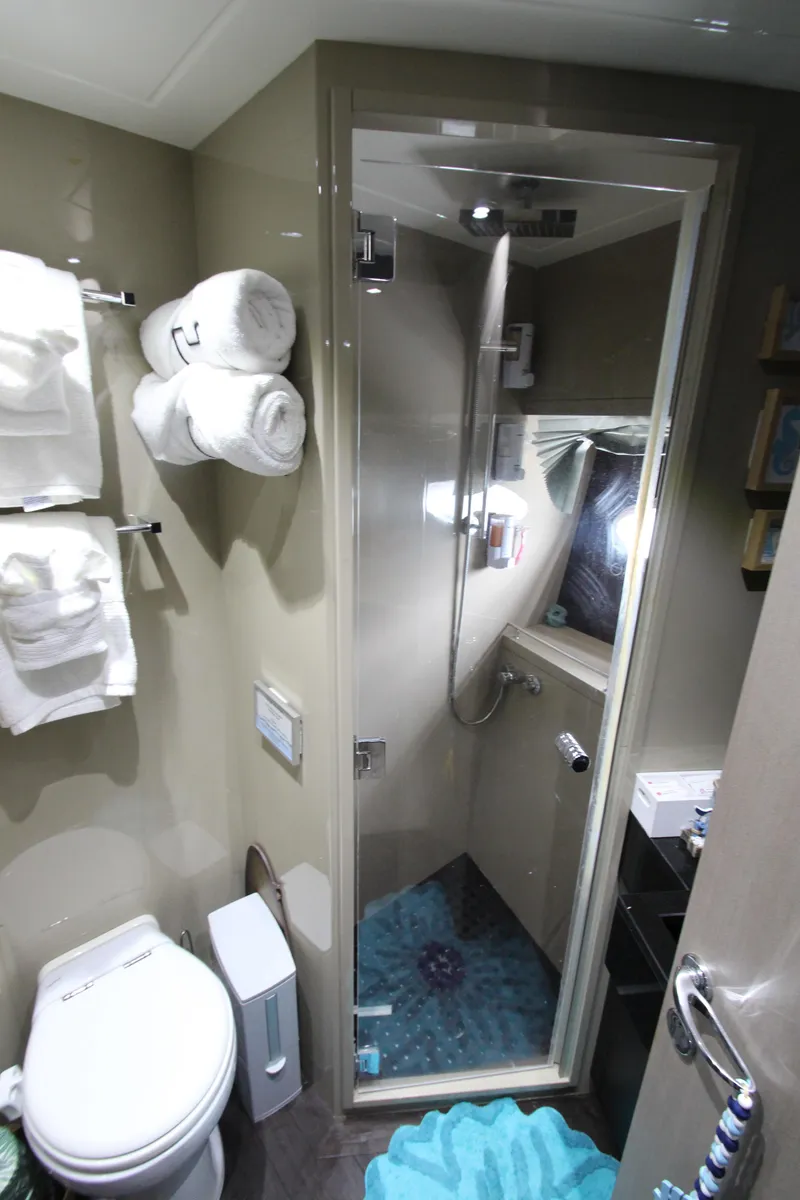 Slide: The Image of Luxurious bathroom in 2007 Uniesse 70 Sport yacht with shower and modern amenities. - 39