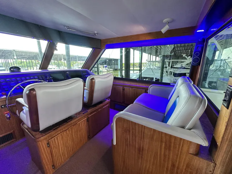 Slide: The Image of Hatteras Enclosed Bridge Sportfish 1988 - 107