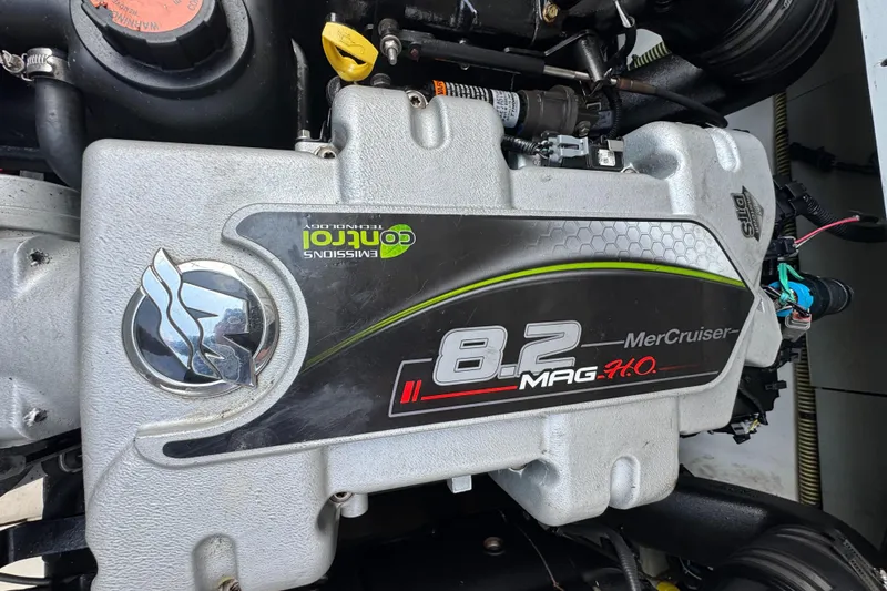 Slide: The Image of MerCruiser 8.2 MAG H.O. engine in 2021 Fairline F//Line 33 boat. - 23