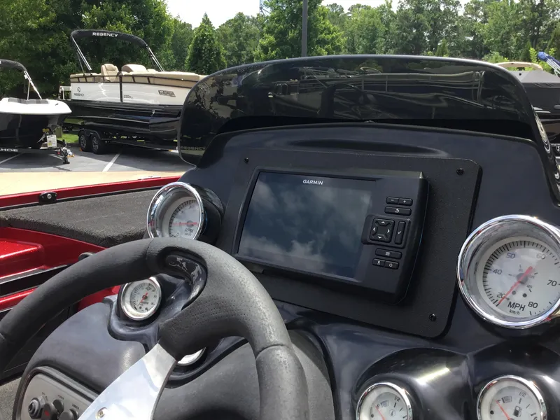 Slide: The Image of Dashboard of a 2013 Nitro Z8 boat with Garmin GPS and gauges. - 10