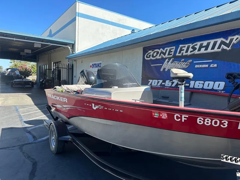 Slide: The Image of 2013 Tracker Pro Guide V-175 SC boat at Gone Fishin' Marine dealership. - 6