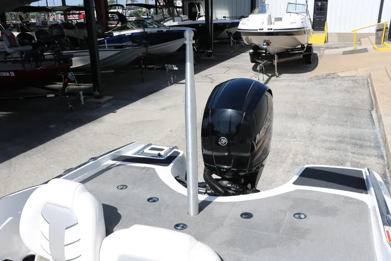 Slide: The Image of 2017 Nitro Z19 Sport boat with Mercury engine in a showroom. - 22