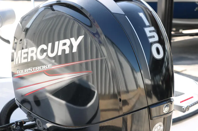 Slide: The Image of Mercury 150 FourStroke engine on 2017 Nitro Z19 Sport boat. - 8